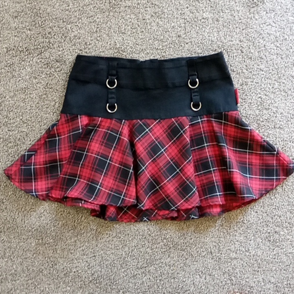 Vintage Tripp NYC Y2K Plaid Micro Mini Skirt